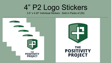 Load image into Gallery viewer, Stickers - 4 " P2 Logo (Pack of 50)
