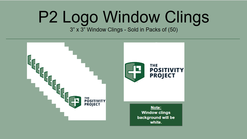 Window Cling - P2 Logo (Pack of 50)